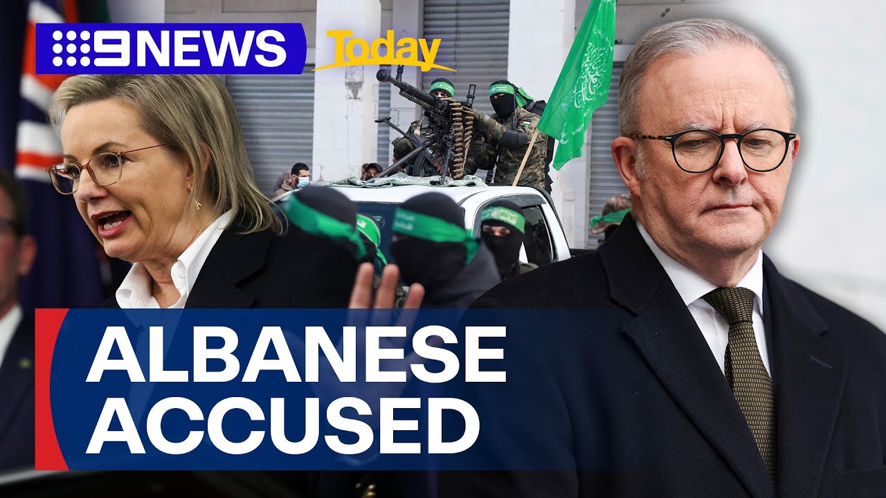PM accused of emboldening Hamas with decision to recognise Palestine | 9 News Australia