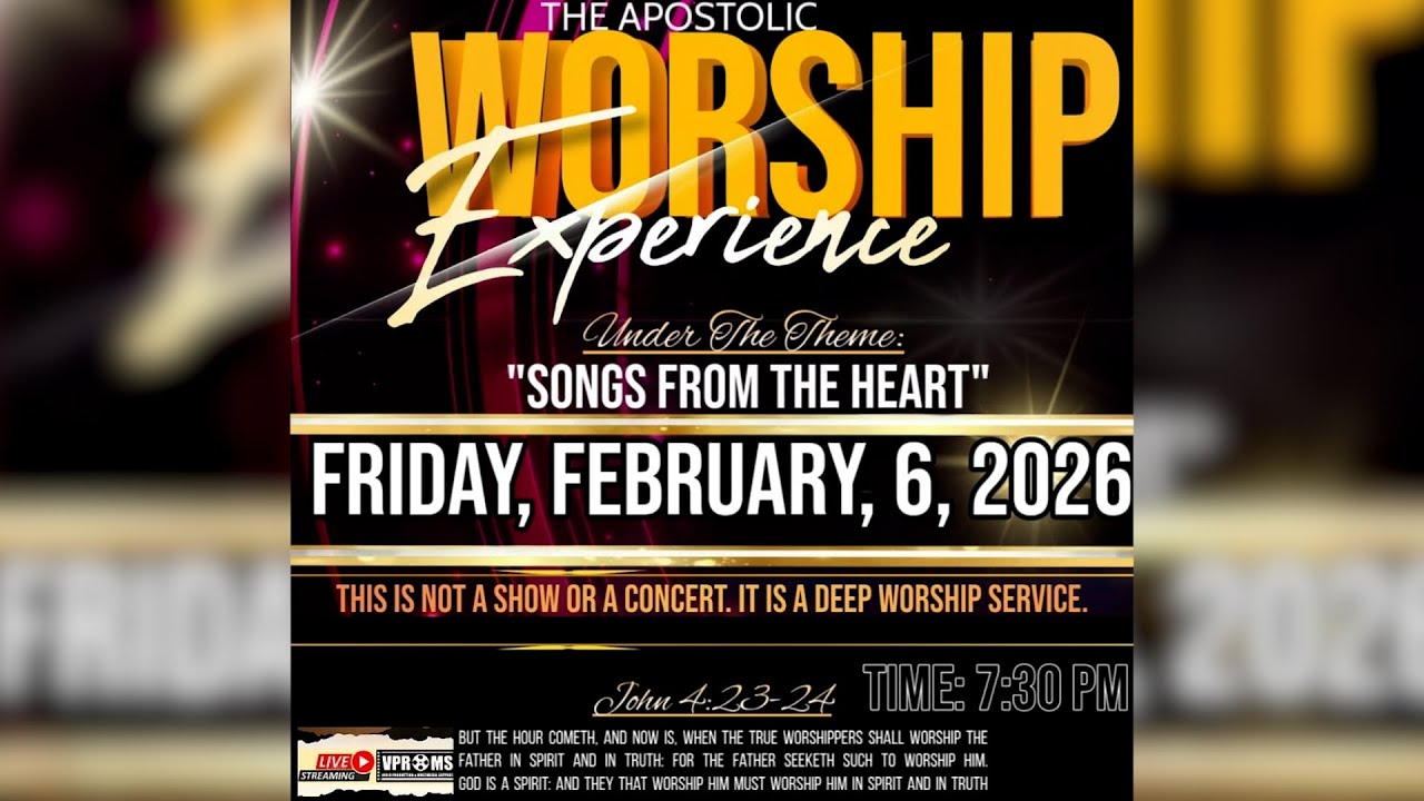 The Apostolic Worship Experience 2026 - 'Songs From The Heart'