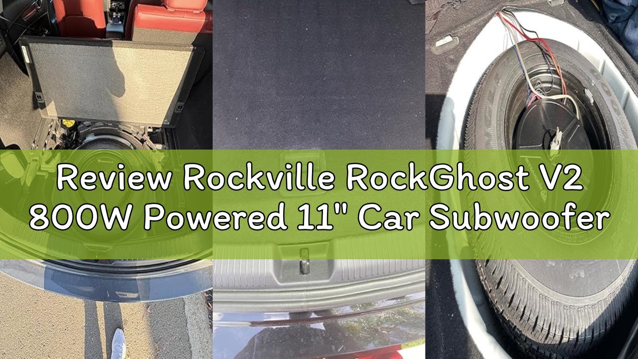 Review Rockville RockGhost V2 800W Powered 11" Car Subwoofer, Anti-Theft Spare Tire Design, Deep Bas