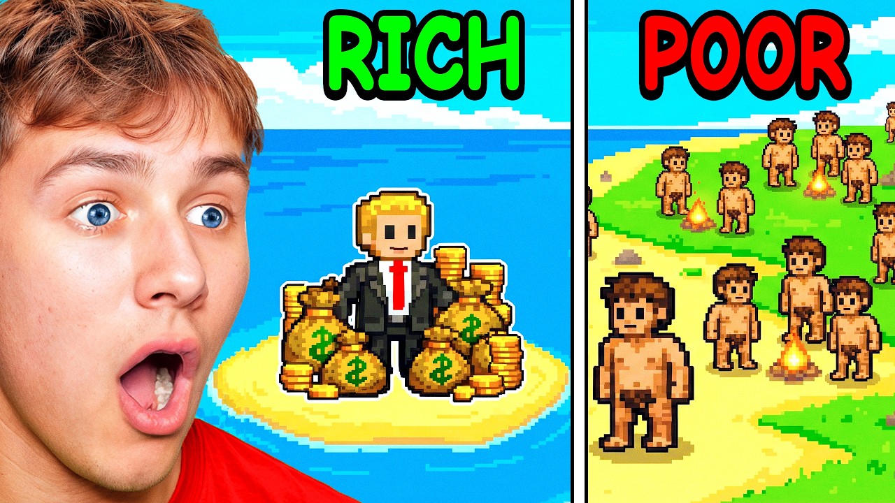 Reacting to Small Rich Island vs Giant Wasteland in Worldbox