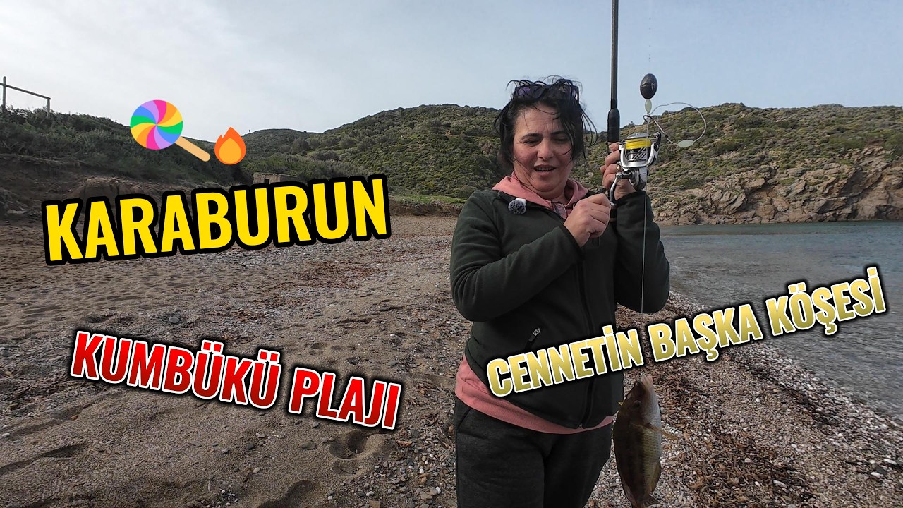 Karaburun Kumbükü plajı#keşfet #balık #camping #yemek #fishing #cat #iconic #karaburun #kumbükü