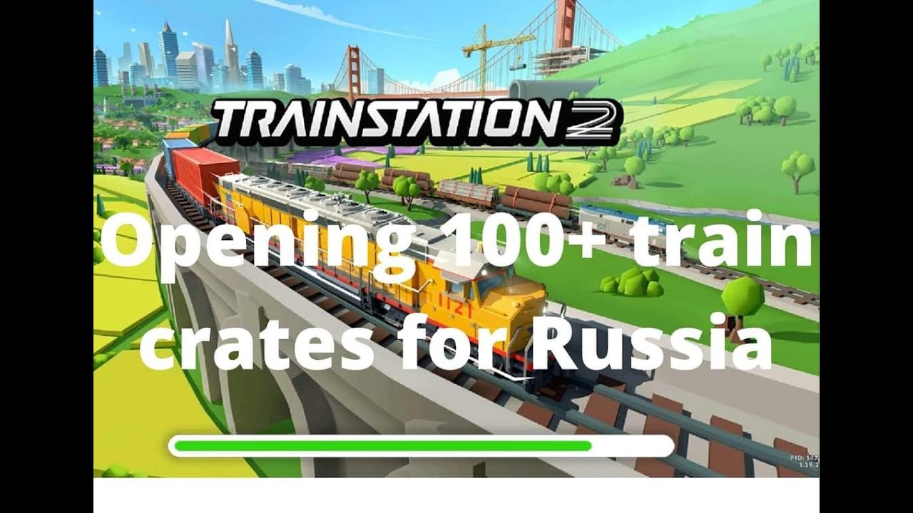 Trainstation2 app game. Opening 100+ random train crates for new country Russia, from Mangley Town