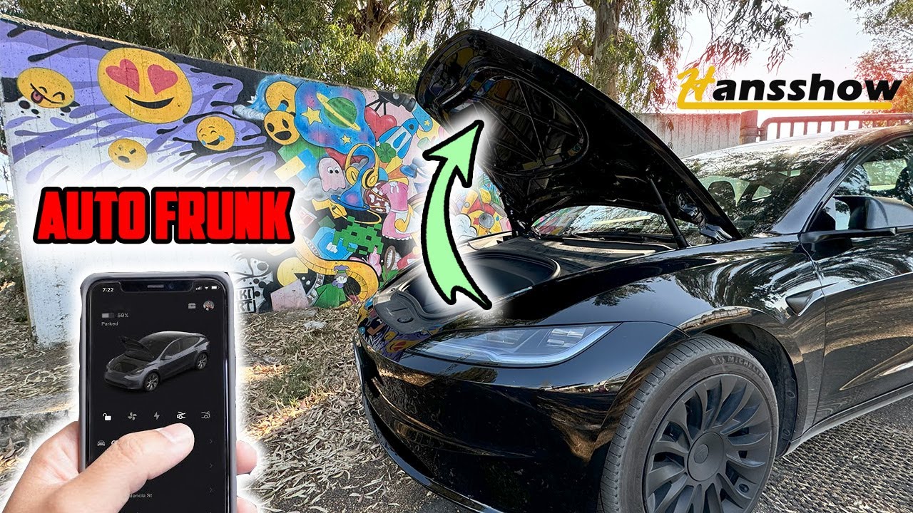 Как автоматически открыть Tesla Model 3 Frunk