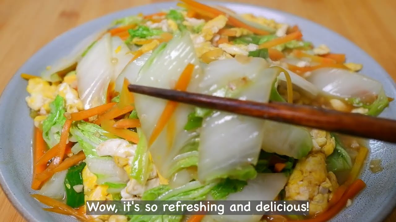Try this napa cabbage recipe :: rich in taste, nutrition and tender-crisp :: Delicious food