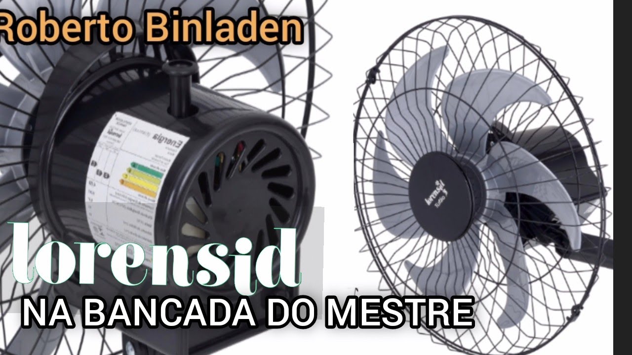 Ventilador Loren Sid de parede não funciona, resolvido. hélice trepidando, pino de oscilação.