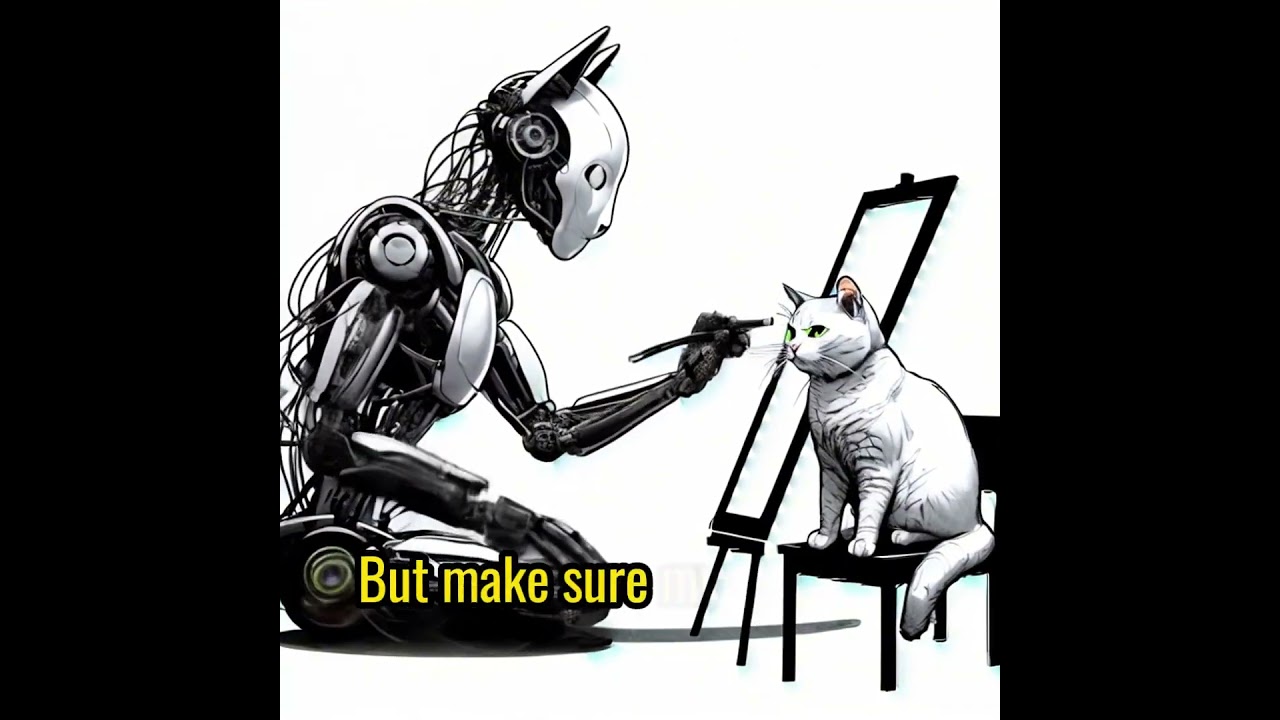 Prompt design on cats #artificiallearning #engagingcontent #machinelearning #cat #funny #ai