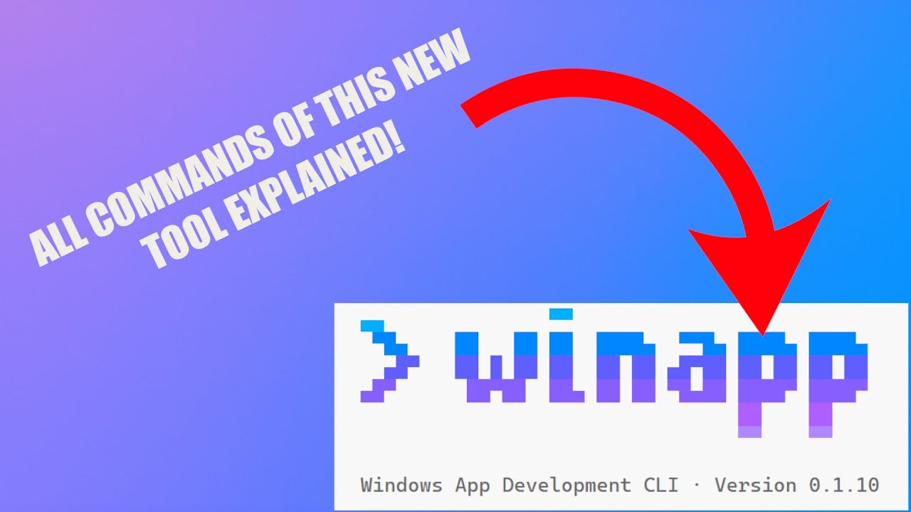 ALL Commands of the new Windows App Development CLI explained! - Tutorial