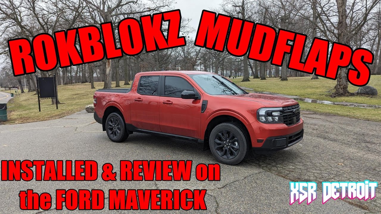 ROKBLOKZ Mudflaps INSTALLED & REVIEW on the FORD MAVERICK