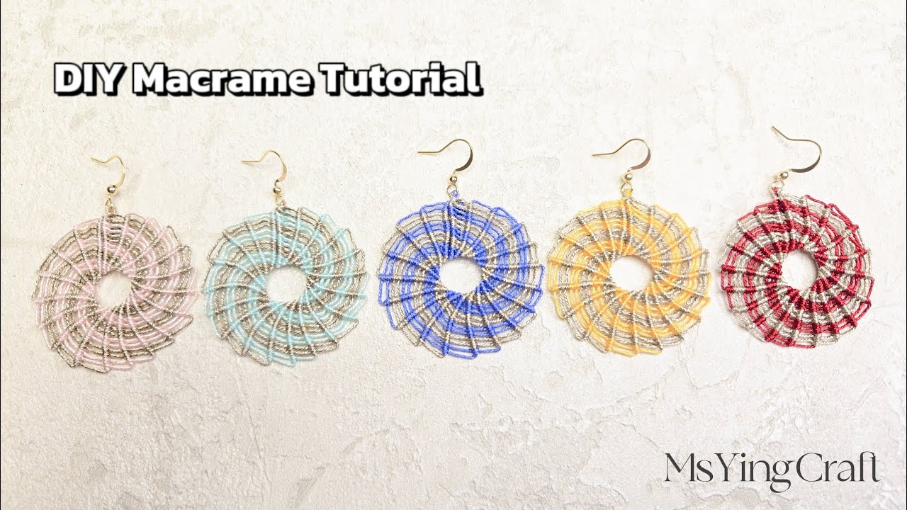DIY Earrings Tutorial | Easy Macrame Jewelry for Beginners