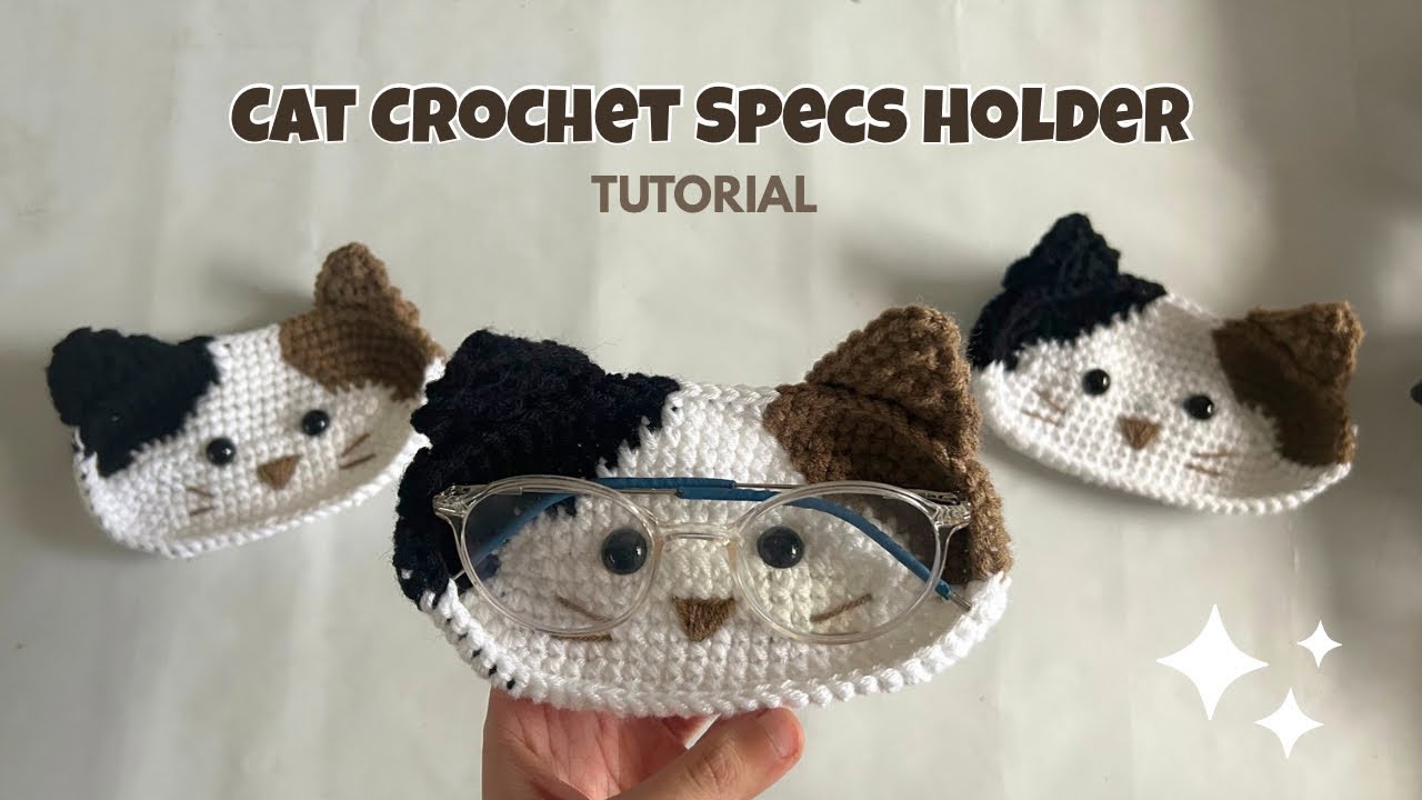 Crochet Cat Eyeglass Holder | Easy & Cute Beginner-Friendly Tutorial