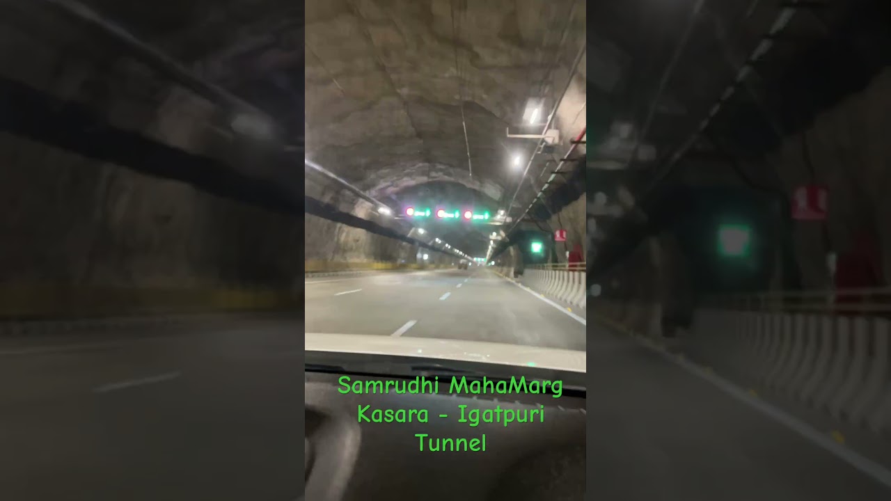 Kasara-Igatpuri Tunnel in 30 Second| Samruddhi Mahamarg  #samruddhimahamarg #kasaratunnel #timelapse