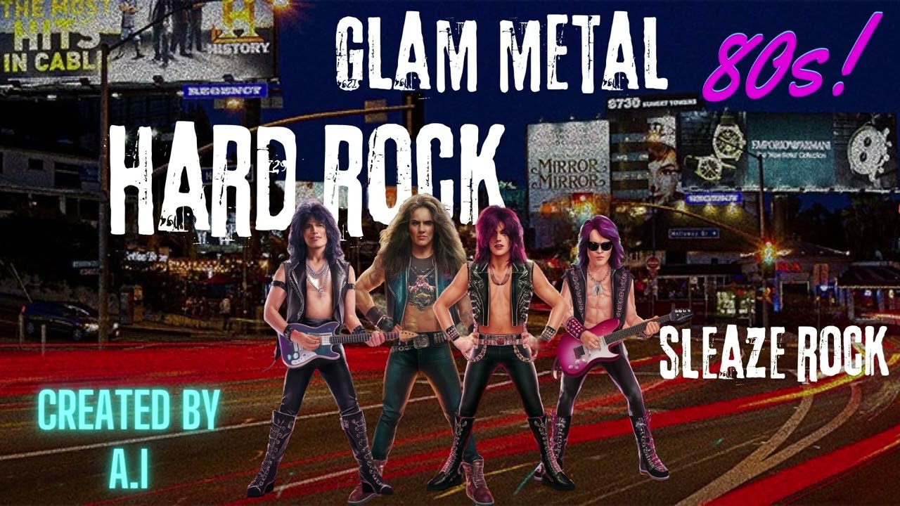 The Best HARD ROCK - GLAM METAL - SLEAZE ROCK of the 80s created by A . I . Vol 1