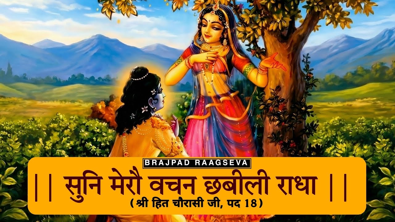 SHRI HITA CHAURASI JI | sun mero vachan chhabili radha| shri harivansh @BRAJPADRAAGSEVA #brajpad 