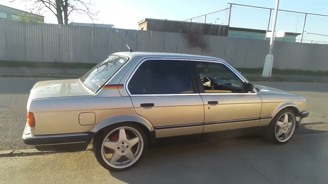 BMW E30 324D Straight pipes test