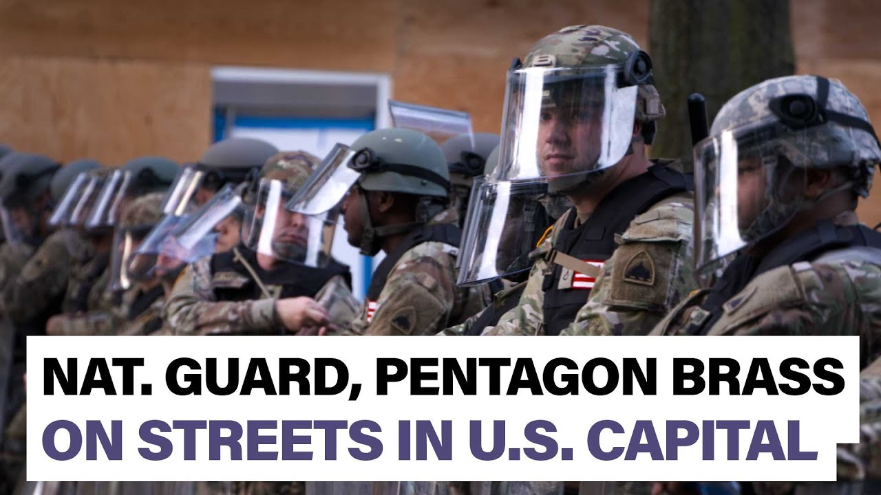 National Guard, top Pentagon officials on DC streets for protests