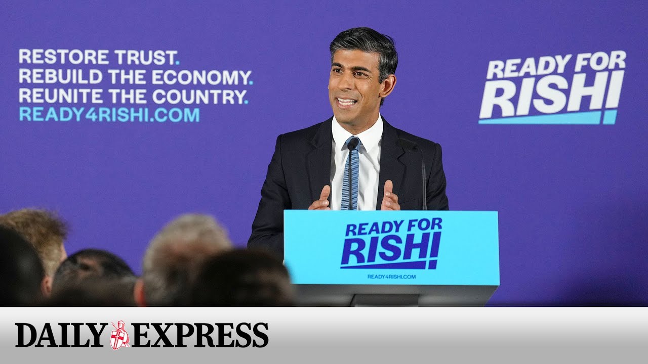 IN FULL: Rishi Sunak launches his campaign to be the next prime minister