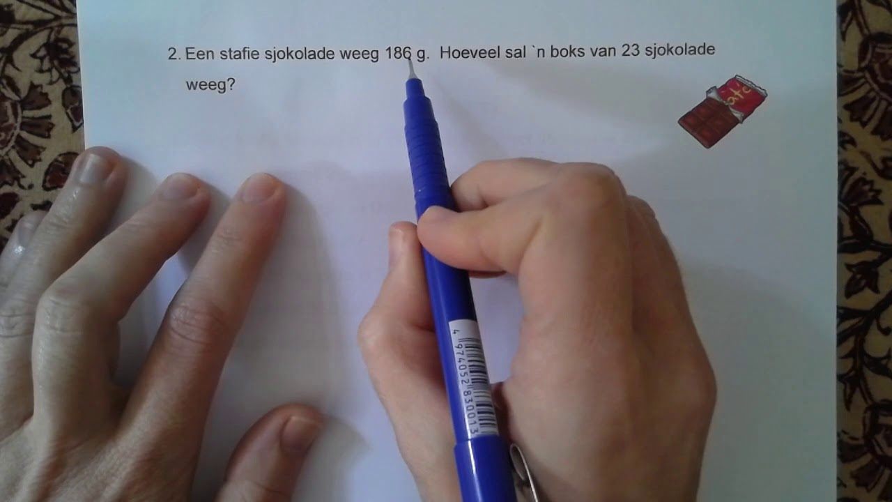 Wiskunde : Graad 6 : Week 3 : 8. Probleemoplossing met vermenigvuldiging