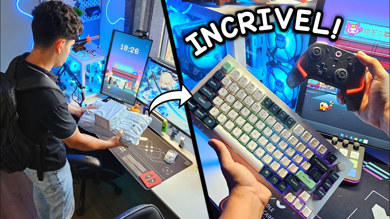 Dia de um GAMER Tunando seu Setup (Acabou as F&eacute;rias!) 😤