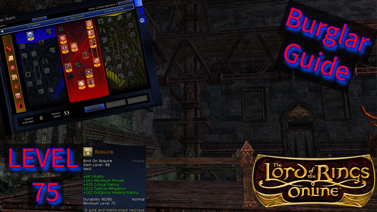 Руководство по взлому 75 уровня, глава LOTRO 2025