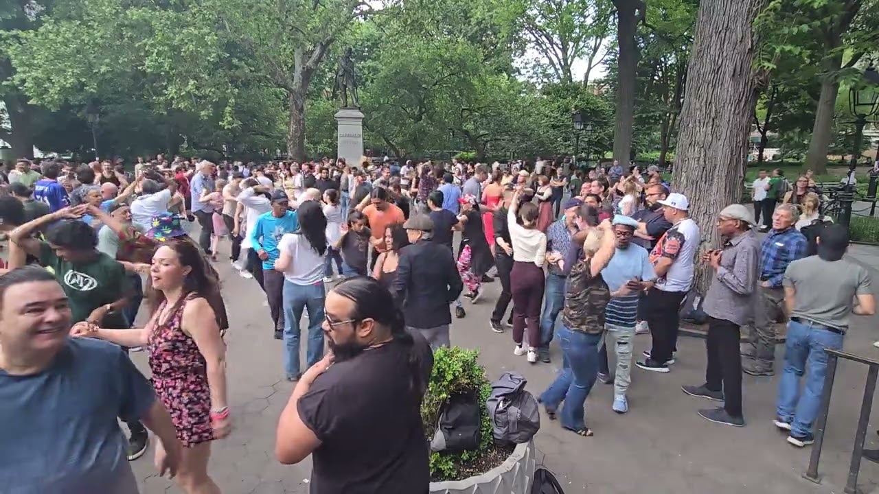 Washington Square Park Salsa V5 hosted by Lalo Jjb ~ May 29, 2024 ~ Video by Raul Marquez