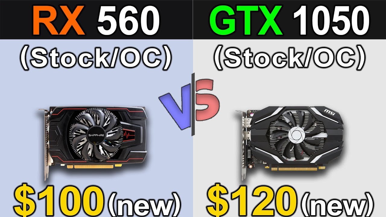 RX 560 (4GB) Vs. GTX 1050 (2GB) | Stock and Overclock Gaming Benchmarks