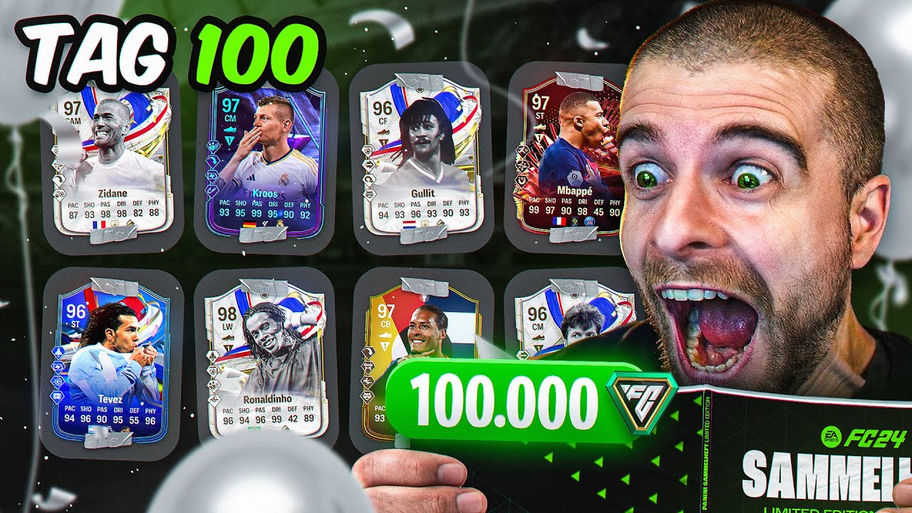 TAG 100 !! 😱😍 Kann ich ALLE KARTEN SAMMELN in EA FC 24 ?! | SPEZIAL 🔥 (Experiment) 🧐🧪
