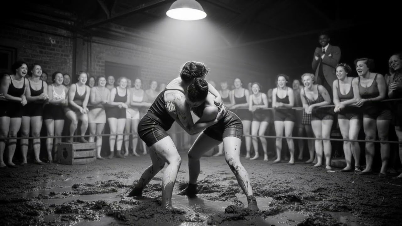 &ldquo;Unearthed this fascinating 1940s ladies&rsquo; mud wrestling clip!