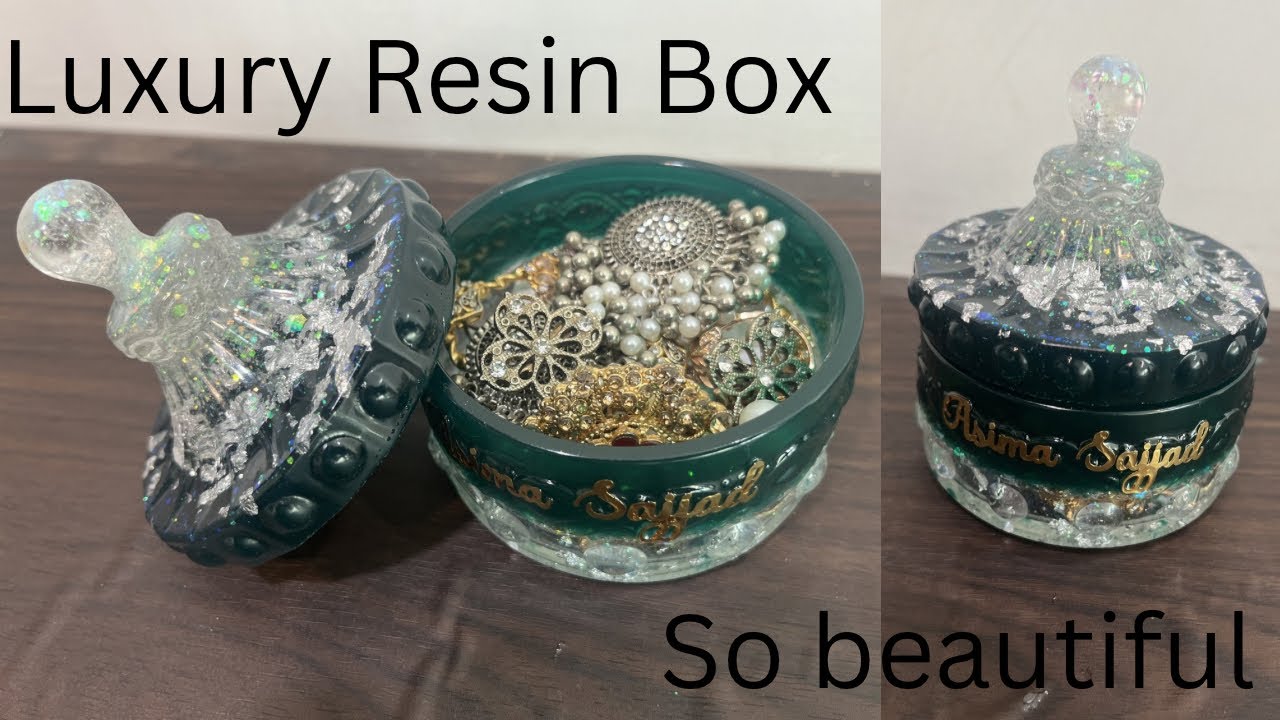 I Made a Stunning Resin Jewellery Box| Full Process ✨| Viral video 