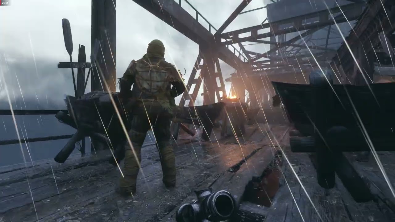 Metro Exodus Ranger Hardcore 4K | Volga Knocking Out Everyone on the Bridge 2nd Floor [GER Dub]