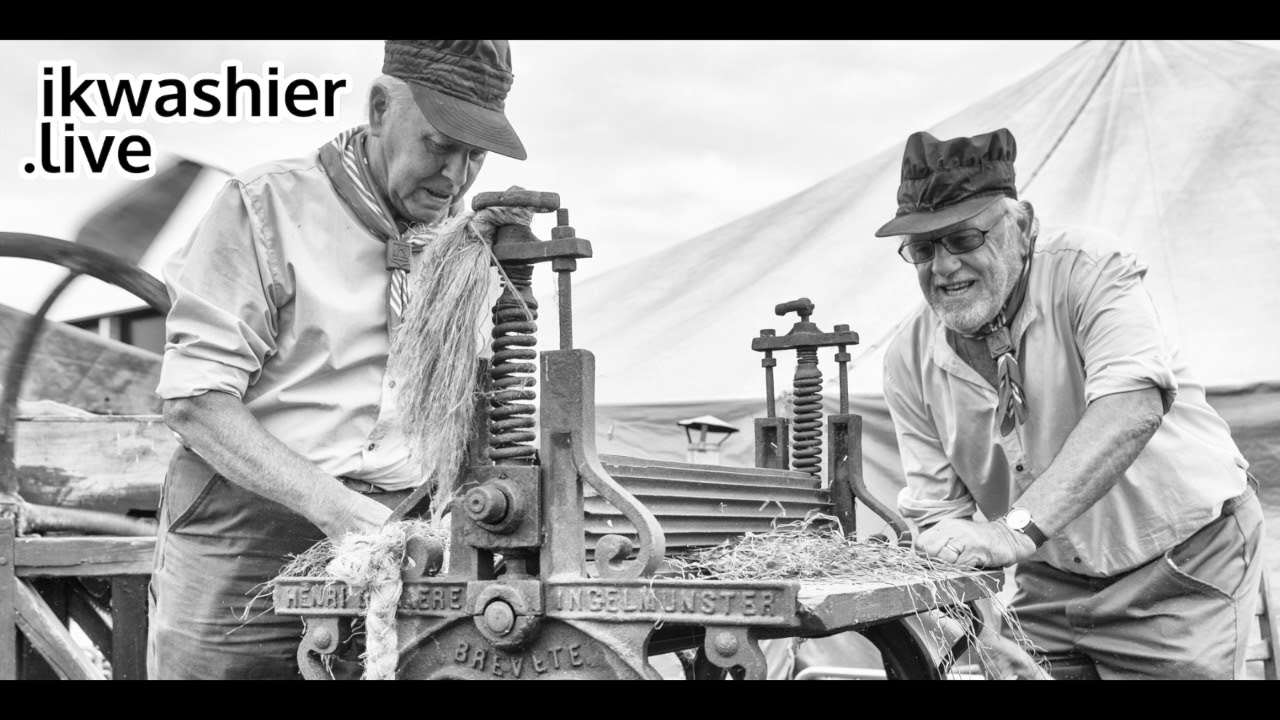Jaarmarkt Hollebeek op De Vleeshoeve + demo vlasbewerking - ikwashier.live in Temse