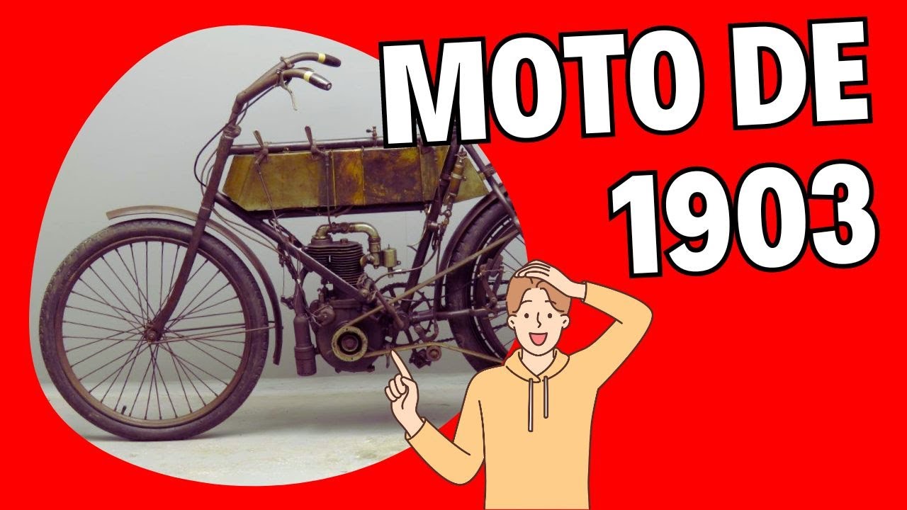 INCREÍBLE MOTO de 1903 - Una verdadera reliquia ÚNICA EN EL MUNDO