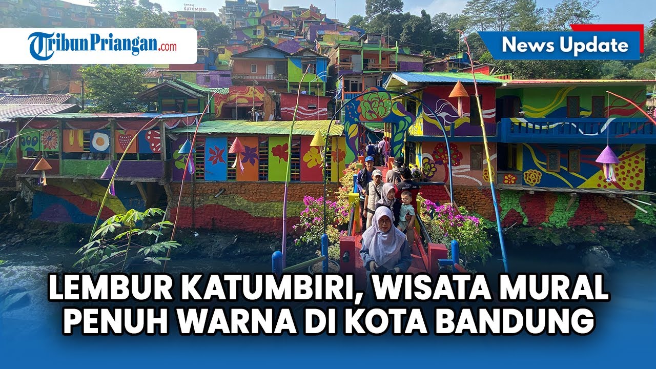 Wisata Baru dan Gratis di Tengah Kota Bandung, Lembur Katumbiri yang Penuh Warna-Warni Cantik