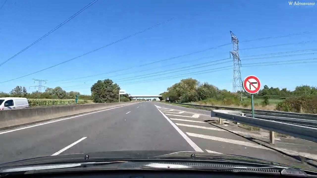 Driving to Chantilly | Picardie | France | 4K
