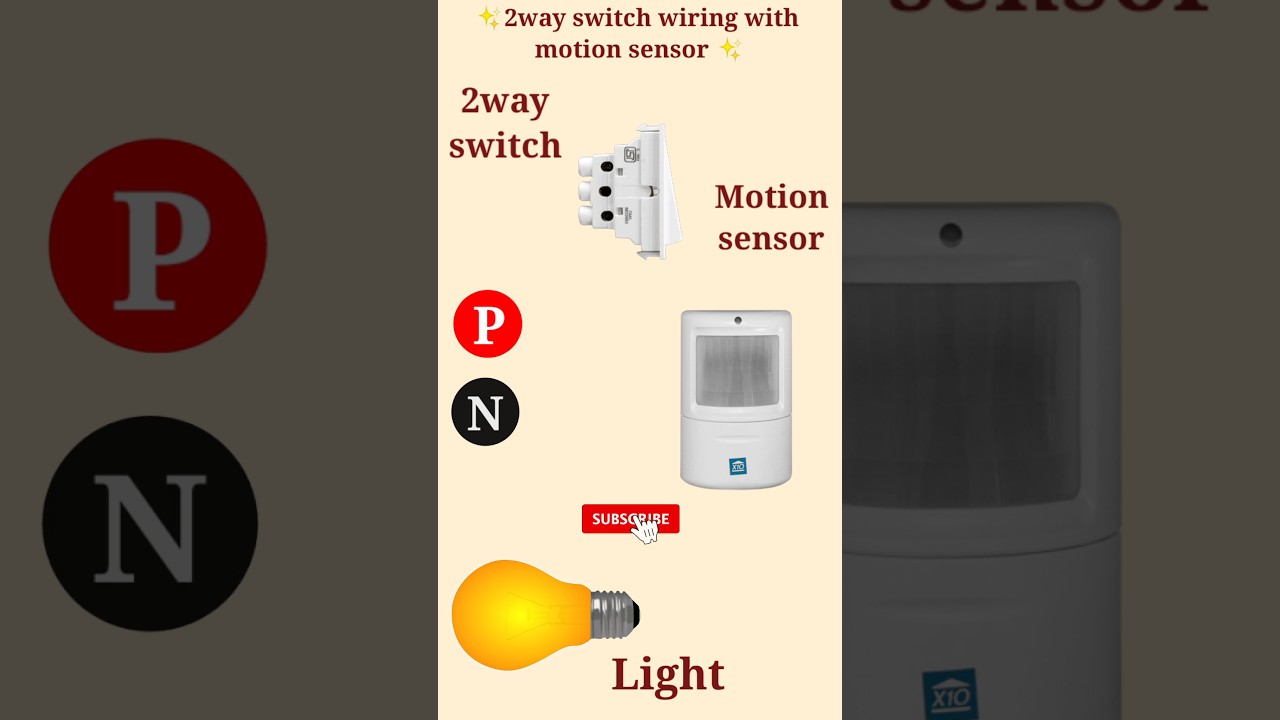 2way switch wiring with motion sensor||how to make 2way switch wiring with motion sensor