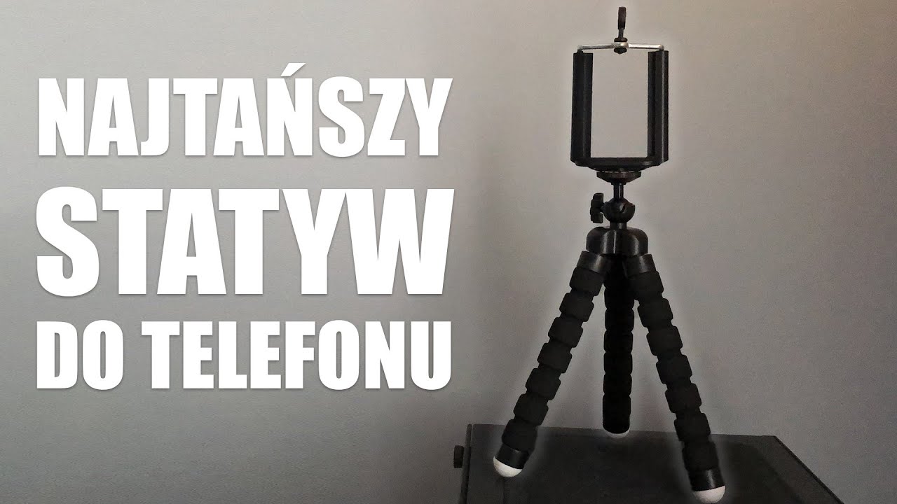 Tani i mały statyw do telefonu / Test z projektorem