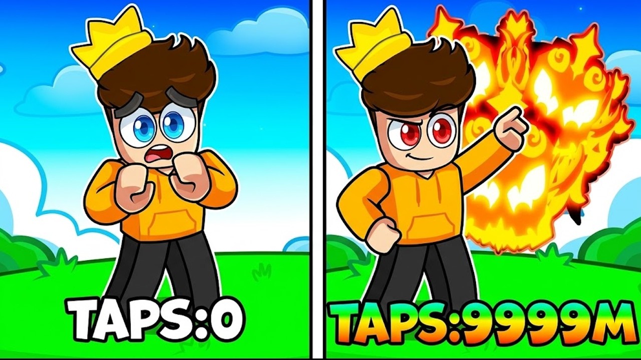 NOOB TO PRO IN ROBLOX TAP SIMULATOR!!