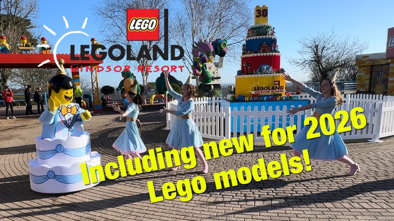 Legoland Windsor Resort 2026 30th Birthday Opening Show and new Lego Models Tour [4K][HDR]