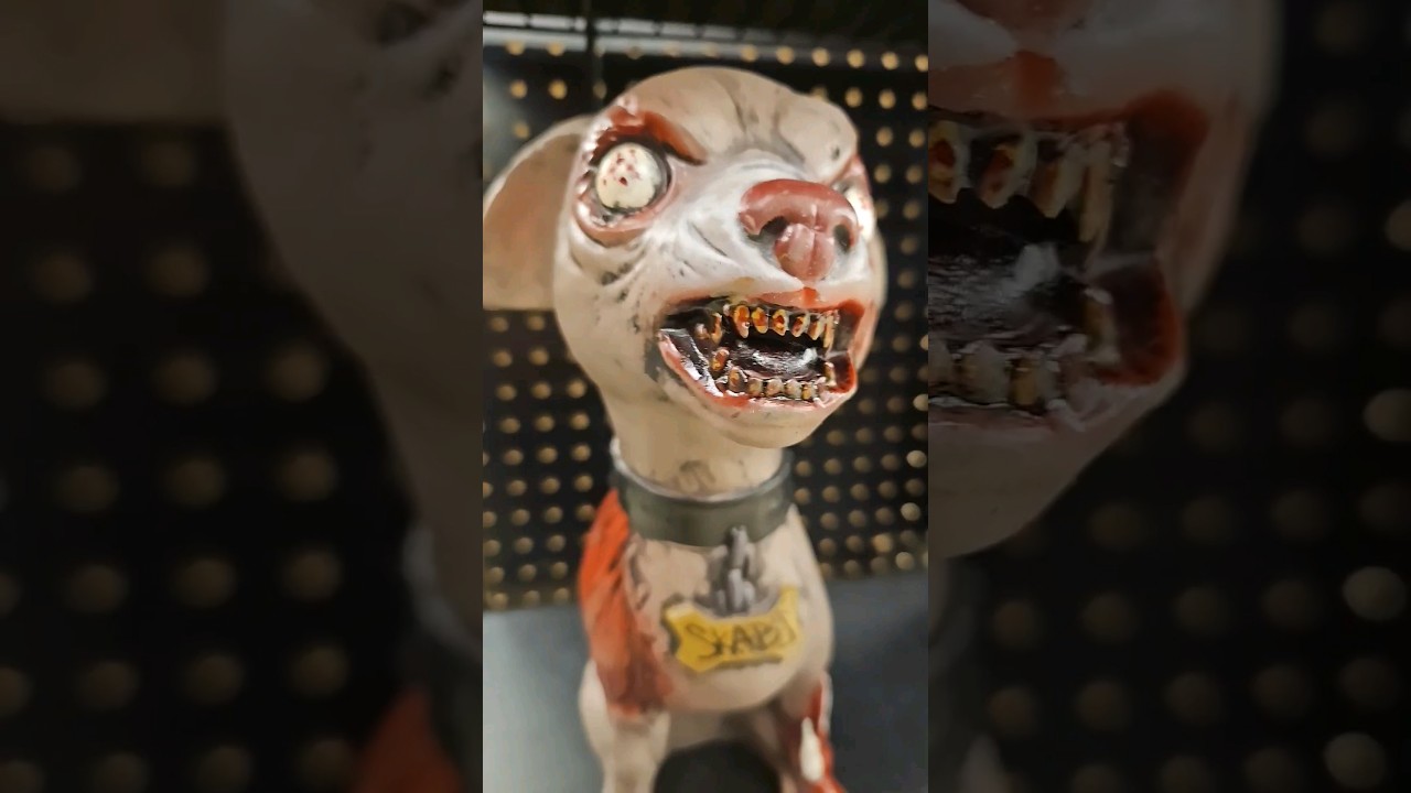ZOMBIE DOGS HATE SLIDES! #halloween #spirithalloween #thatnateguyonyoutube