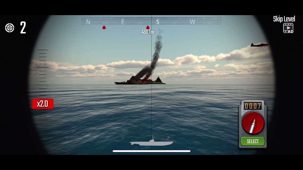 Uboat Attack mobile game gameplay