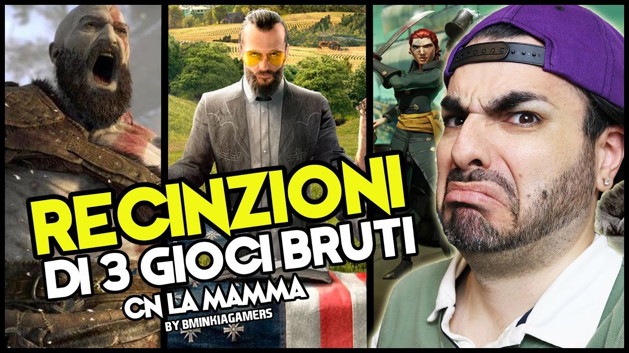 RECINZIONI BY BMINKIA GAMER: God of uor 4, Fancrì 5, Sea oTieves