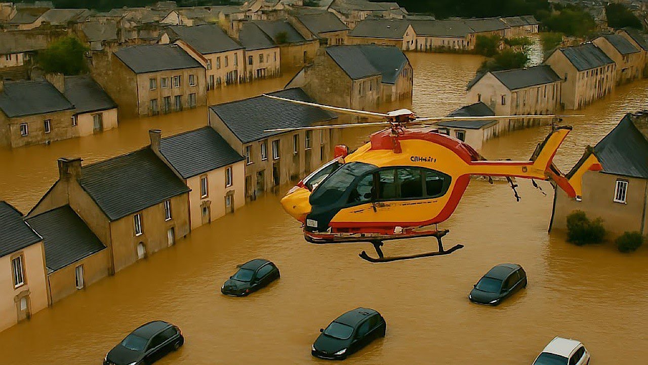 URGENT: Floods in FRANCE, Brittany struggles with water