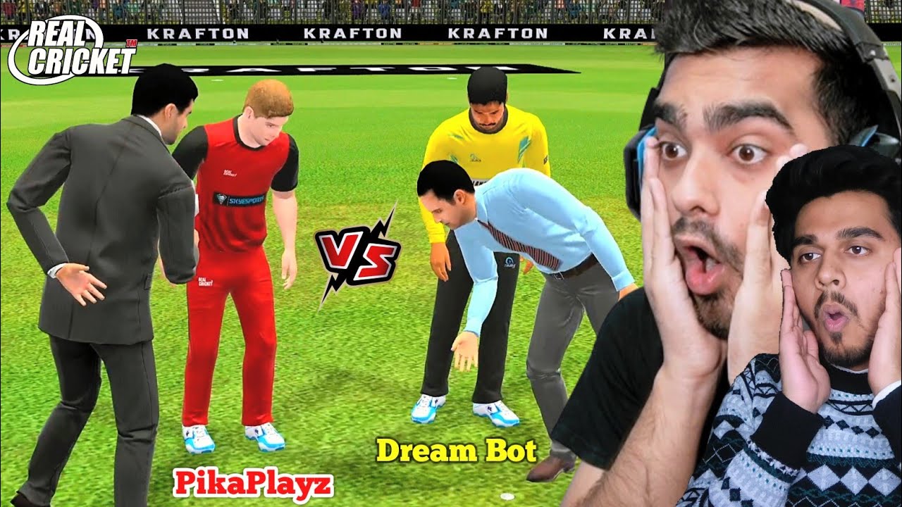 Dream Bot Vs PikaPlayz In Real Cricket Multiplayer