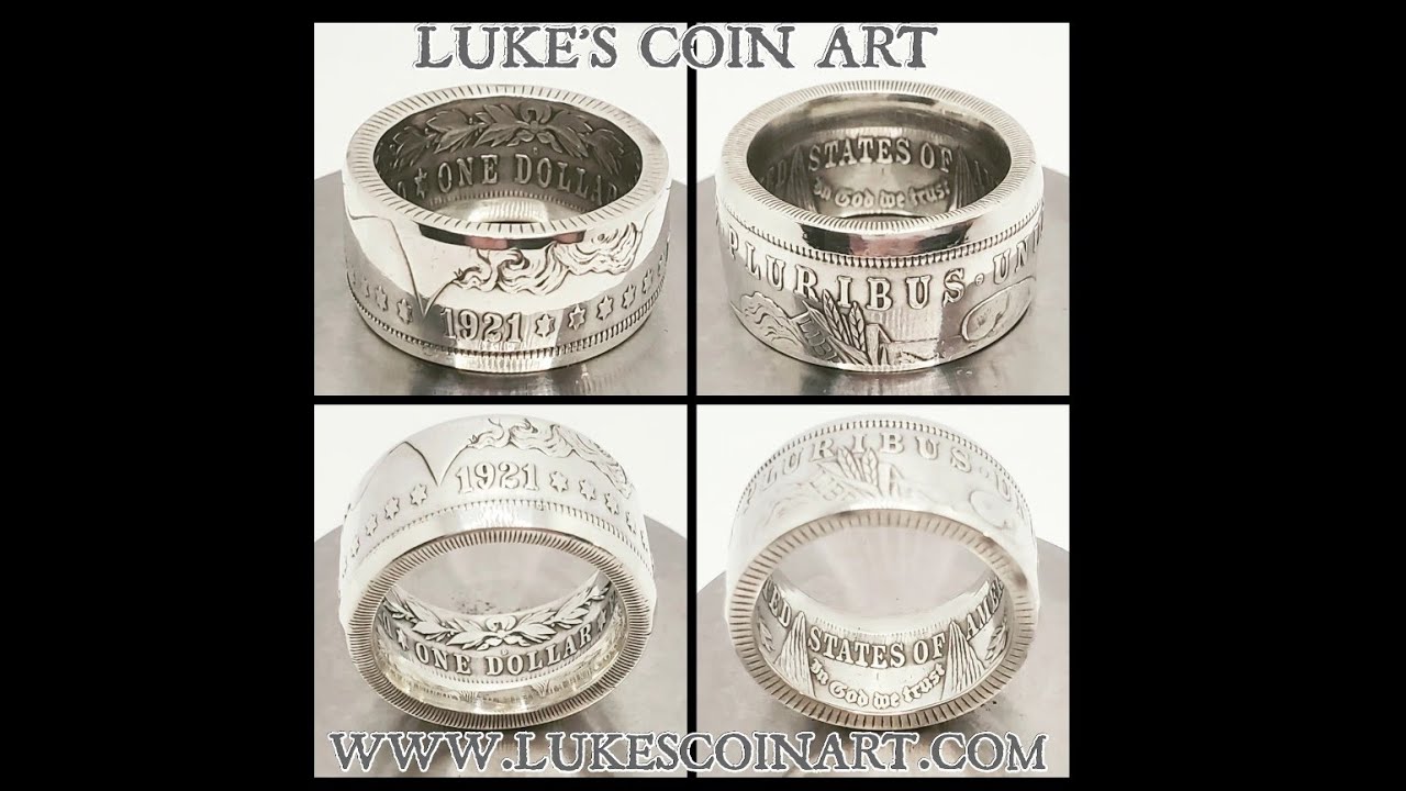 Making an AMAZING Morgan Silver Dollar Coin Ring w/out Using a Stretcher & Adding a Reeded Edge.