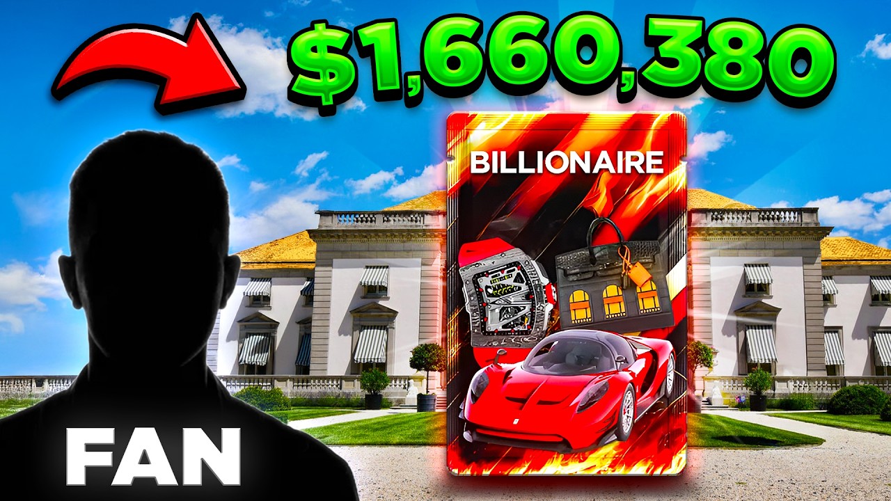 i let a FAN SPEND my $200,000 balance... he went ALL IN!