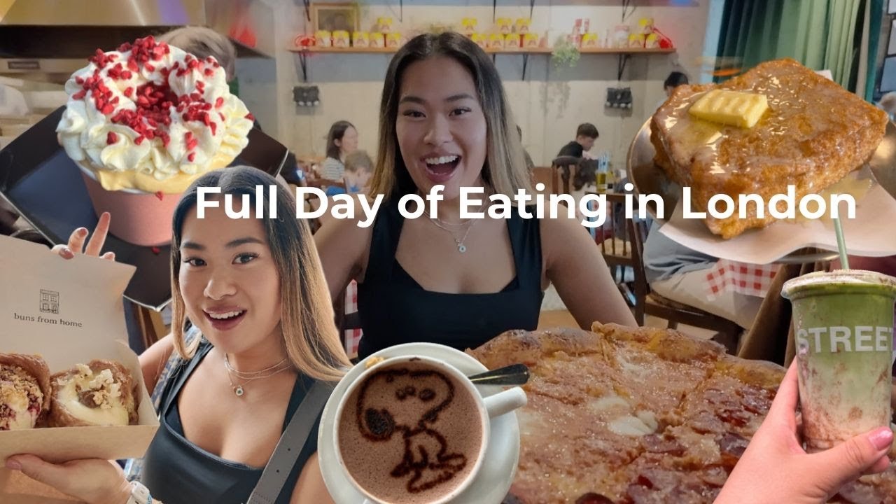 What I ate in London | HOKO Cafe, Alley Cats Pizza, Spitalfields Market and more! | Foodie Vlog