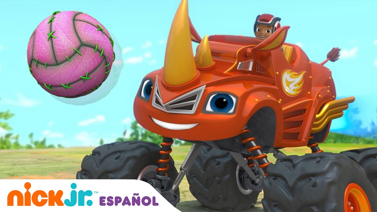 Blaze y los Monster Machines | ¡Blaze juega al Jungle Ball! |  Nick Jr. en Español