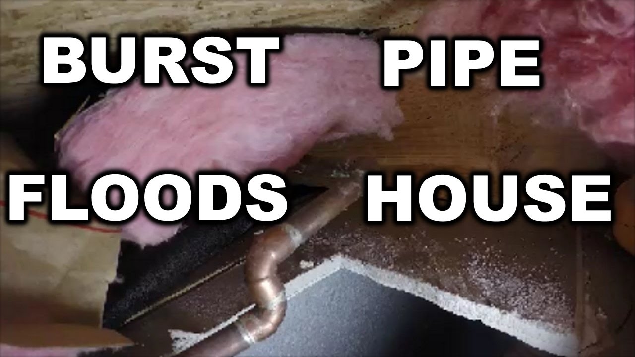 Frozen water pipe BURST inside home | THE HANDYMAN