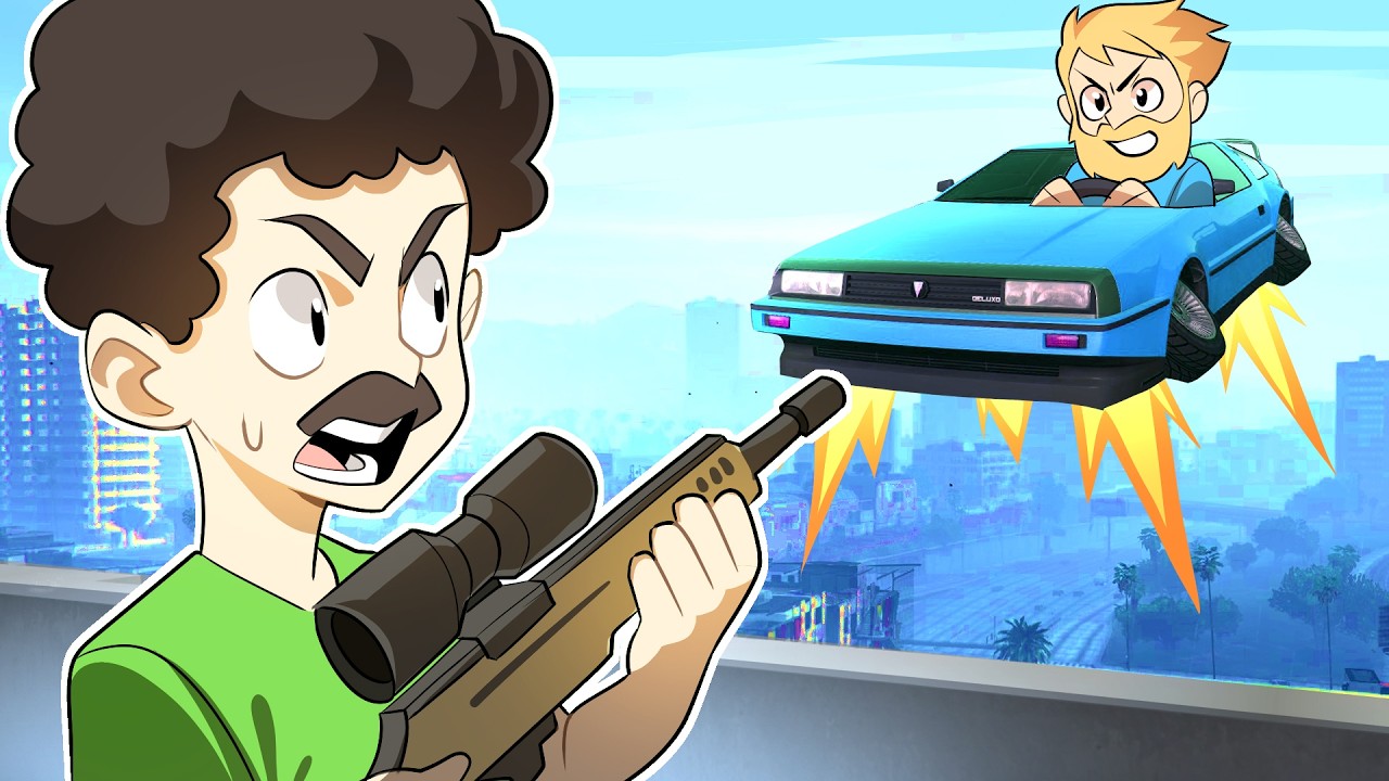 GTA 5 Snipers VS Flying Cars!