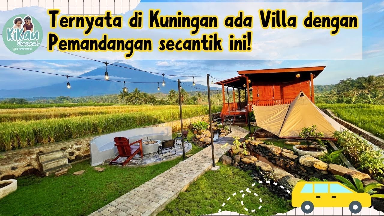 CUMA 3 JAM DARI JAKARTA, VILLA DI TENGAH SAWAH DENGAN PEMANDANGAN MEWAH || VIRAMA GIRI
