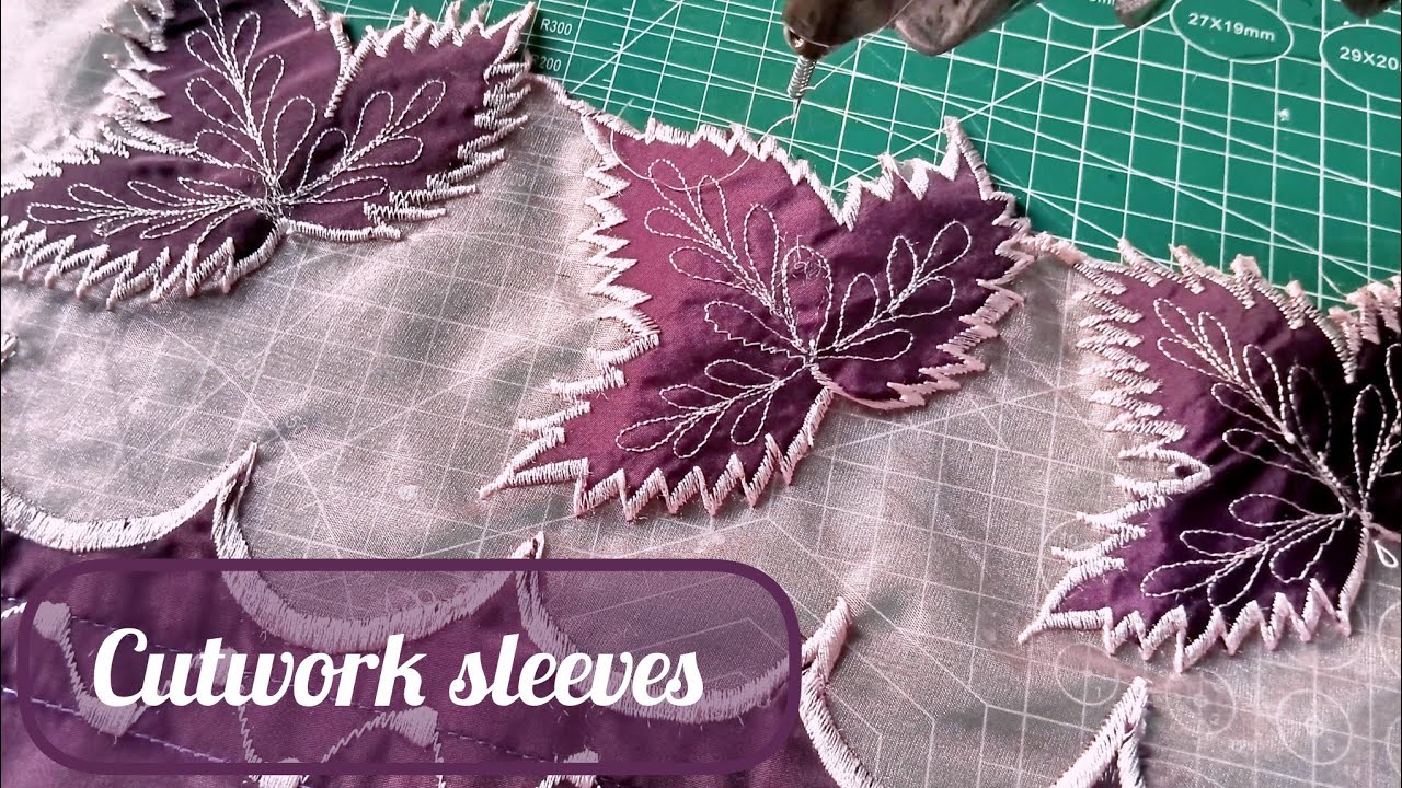 Trending cutwork sleeves design 💜✨ | Sleeves design for suit and Abaya | craftizo Palette